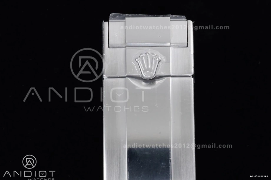 Best Diamonds Black Edition Dial 816 VSF 1:1 SoftTouch Silver Oysterflex on (Weighted) Daytona Strap V2 126519 VS4131 0219